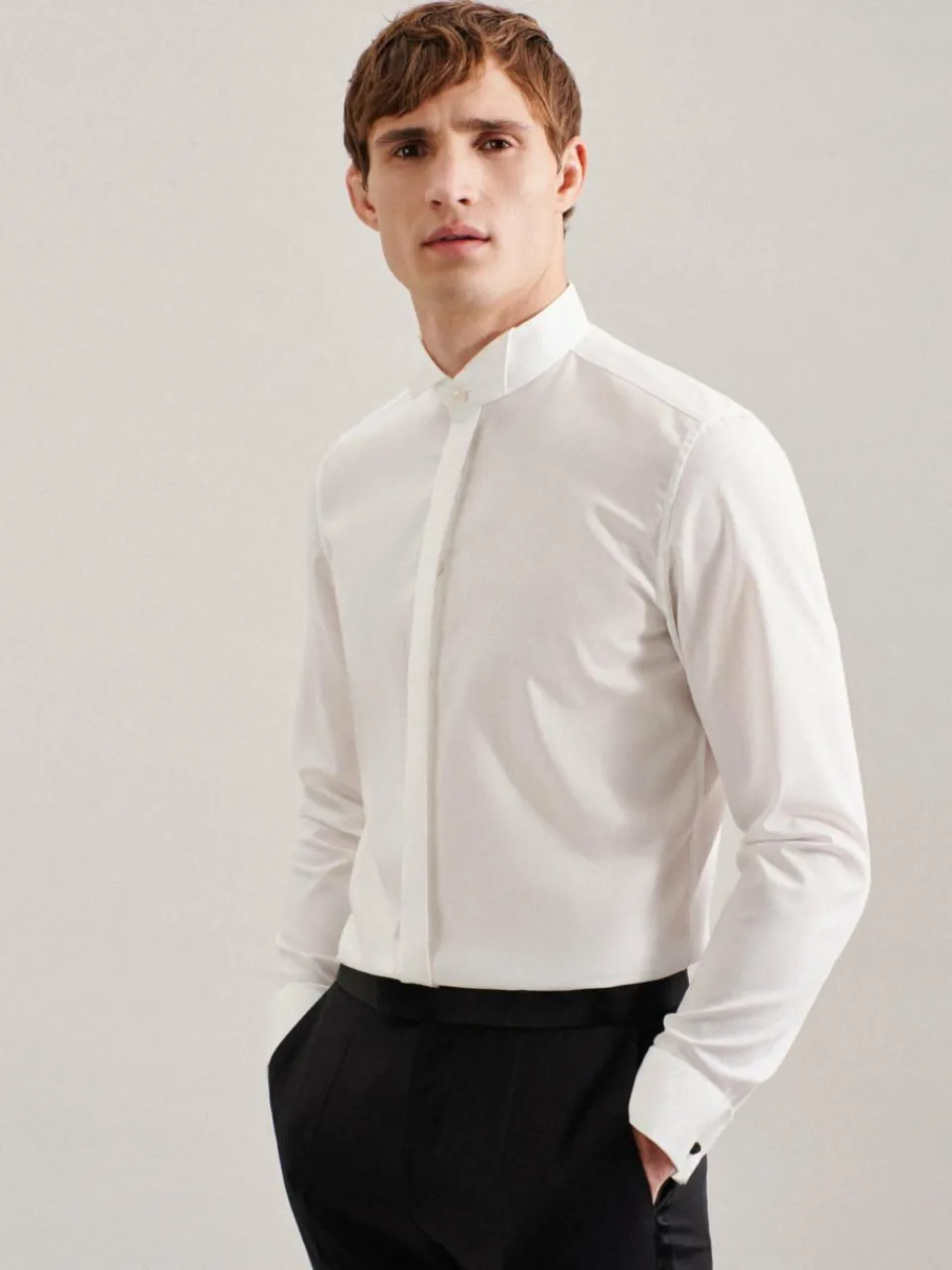 Seidensticker Hemden<Herren Gala - Uni ecru uni