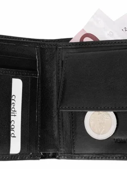 piké Taschen & Rucksäcke<Herren Geldbörse schwarz uni