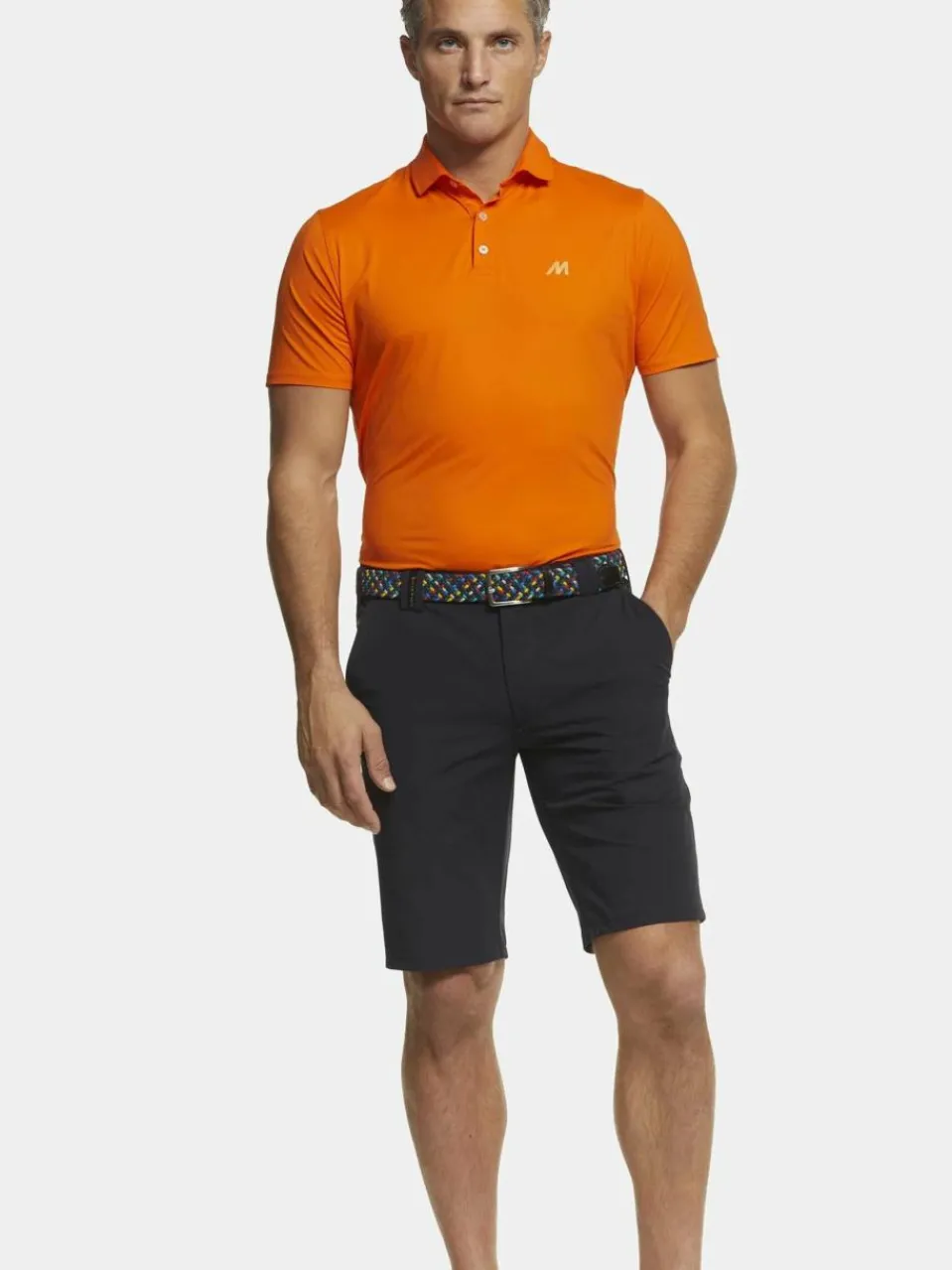MEYER Hosen<Herren Golf-Bermuda - ST. ANDREWS blau uni