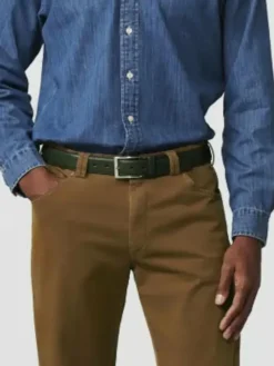 MEYER Gürtel & Hosenträger<Herren Gürtel grün uni