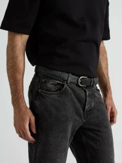 JCC Gürtel & Hosenträger<Herren Gürtel schwarz uni