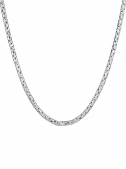 KUZZOI Schmuck<Herren Halskette silber uni