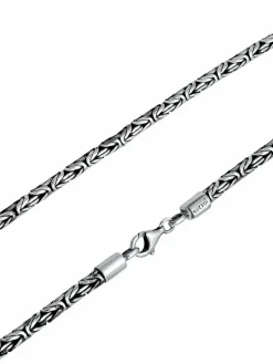KUZZOI Schmuck<Herren Halskette schwarz uni