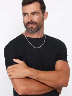 KUZZOI Schmuck<Herren Halskette silber uni