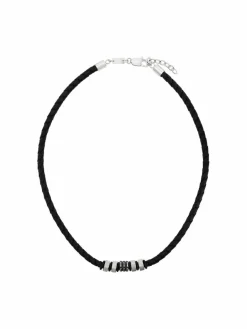 s.Oliver Schmuck<Herren Halskette schwarz uni