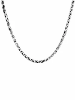 KUZZOI Schmuck<Herren Halskette silber uni