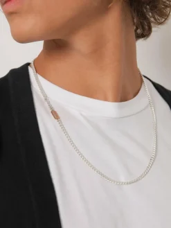 KUZZOI Schmuck<Herren Halskette silber uni