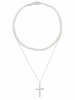 KUZZOI Schmuck<Herren Halskette silber uni
