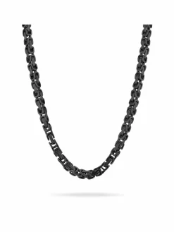 Fynch-Hatton Schmuck<Herren Halskette schwarz uni