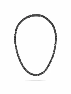 Fynch-Hatton Schmuck<Herren Halskette schwarz uni