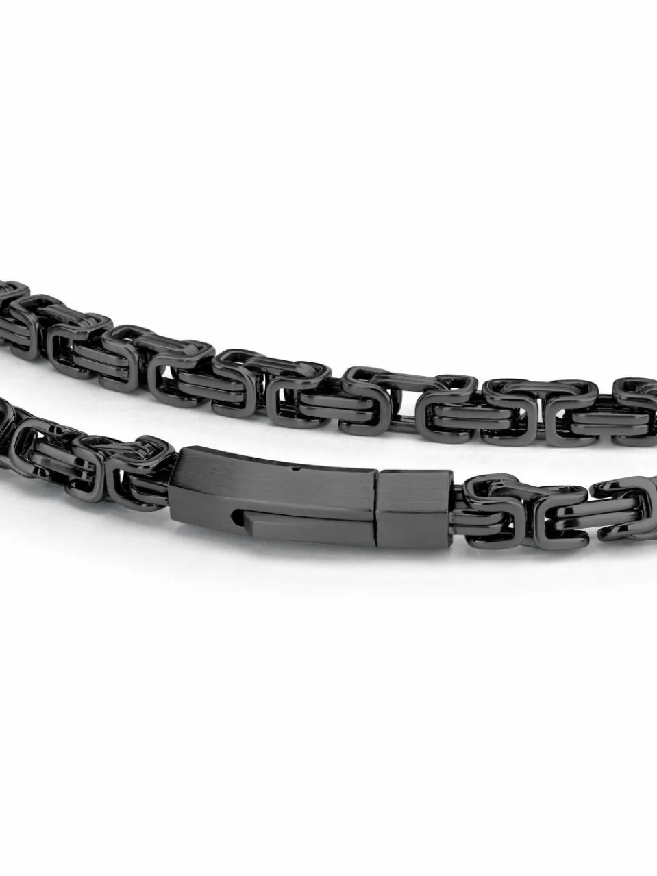 Fynch-Hatton Schmuck<Herren Halskette schwarz uni