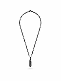PHILIPP PLEIN Schmuck<Herren Halskette schwarz uni
