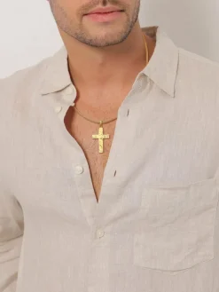 KUZZOI Schmuck<Herren Halskette gold uni