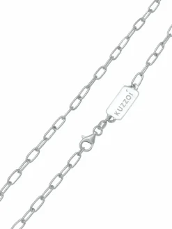 KUZZOI Schmuck<Herren Halskette silber uni
