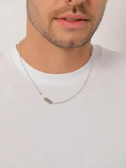 KUZZOI Schmuck<Herren Halskette silber uni