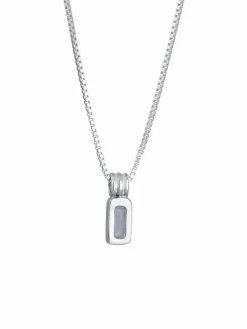 KUZZOI Schmuck<Herren Halskette silber uni