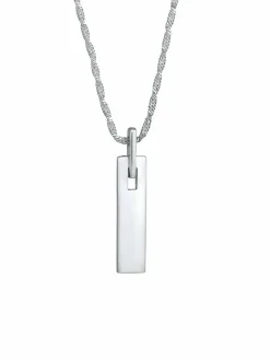 KUZZOI Schmuck<Herren Halskette silber uni