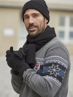 Jan Vanderstorm Handschuhe<Herren Handschuh - BRYNJAR schwarz uni