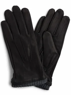 GRAAF Handschuhe<Herren Handschuhe aus Leder schwarz uni