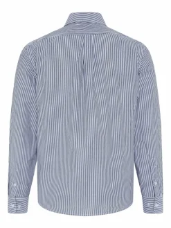 Polo Sylt Hemden<Herren Hemd marine weiß gestreift