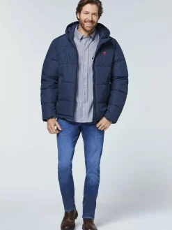 Polo Sylt Hemden<Herren Hemd marine weiß gestreift