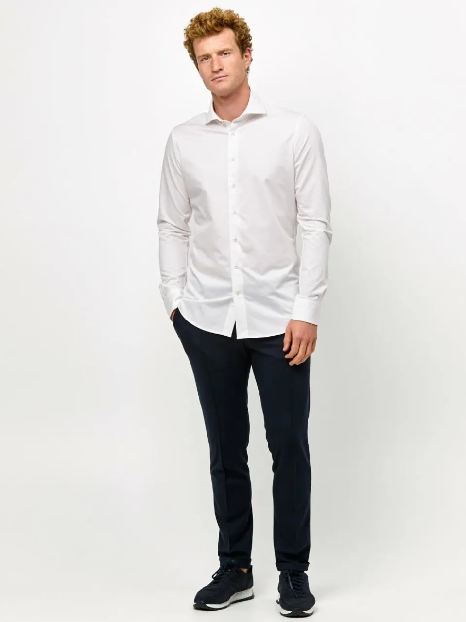 Profuomo Hemden<Herren Hemd weiß uni