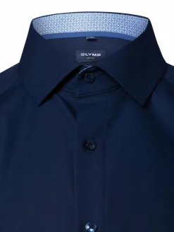 OLYMP Luxor modern fit Hemden<Herren Hemd marine uni