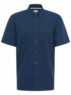 Mustang Hemden<Herren Hemd blau uni