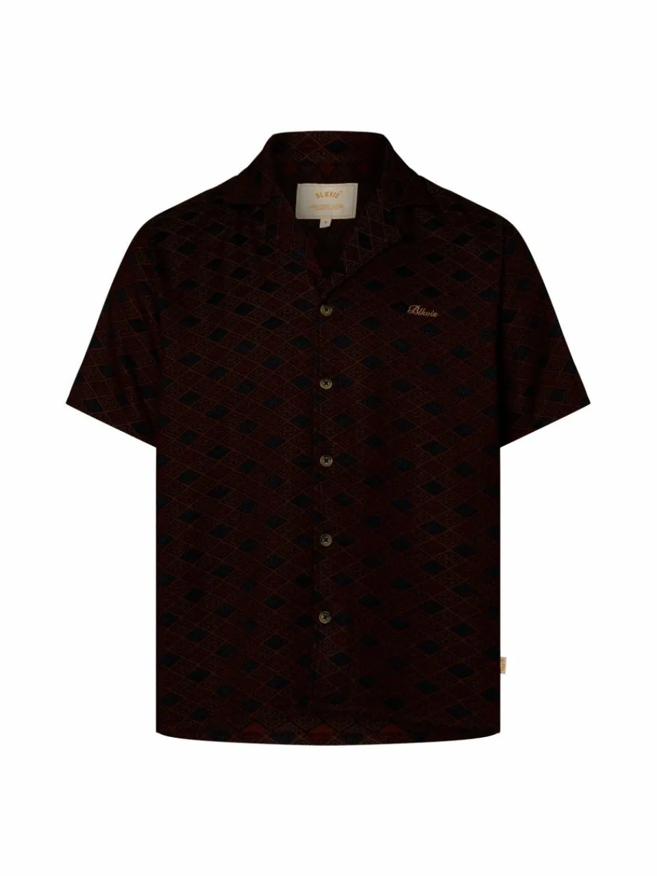 BLKVIS Hemden<Herren Hemd schwarz braun gemustert