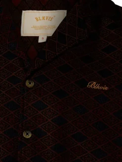 BLKVIS Hemden<Herren Hemd schwarz braun gemustert