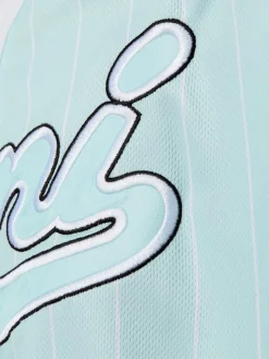 Karl Kani Shirts<Herren Hemd mint weiß gestreift