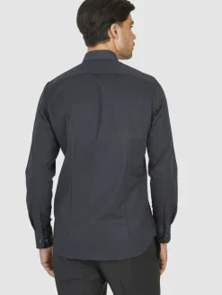 Daniel Hechter Hemden<Herren Hemd schwarz uni