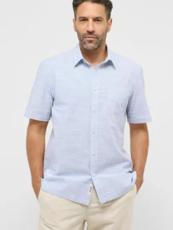 Mustang Hemden<Herren Hemd hellblau uni