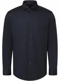 BOSS Hemden<Herren Hemd - Bügelleicht - P-HANK-spread-C1-222 marine uni