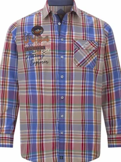 Jan Vanderstorm Hemden<Herren Hemd - DETRIK blau kariert