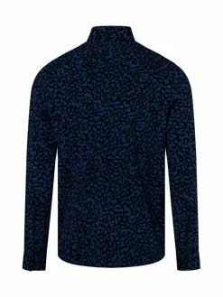 HUGO Hemden<Herren Hemd - Emero blau schwarz gemustert