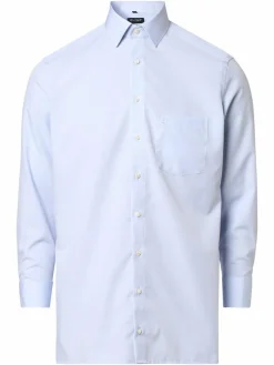 OLYMP Luxor modern fit Hemden<Herren Hemd - Extrakurze Ärmel hellblau uni