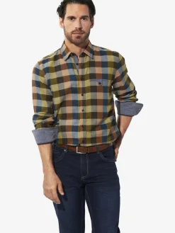 BABISTA Hemden<Herren Hemd - KALOR oliv kariert