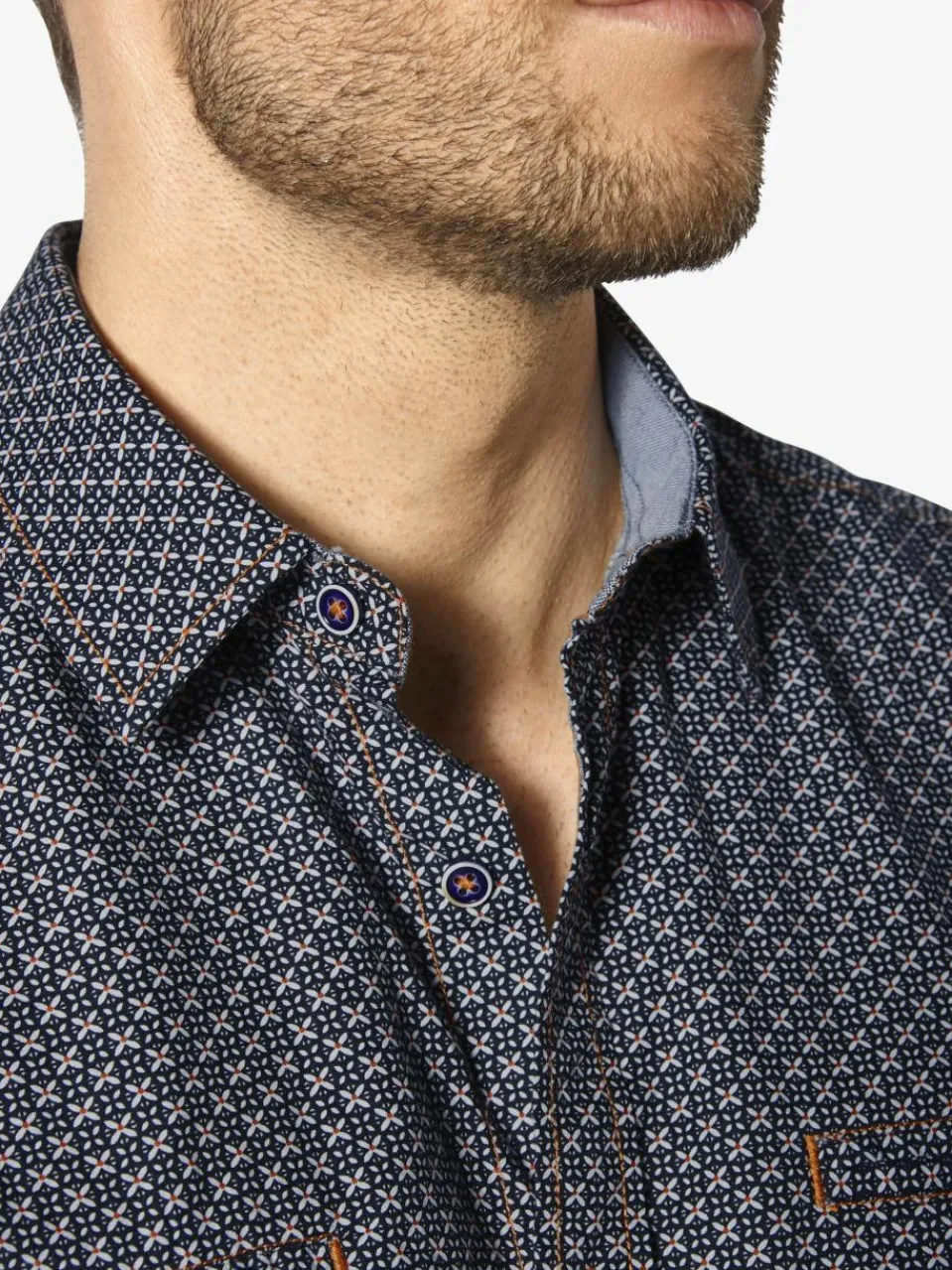 BABISTA Hemden<Herren Hemd - LIODETTO blau bedruckt