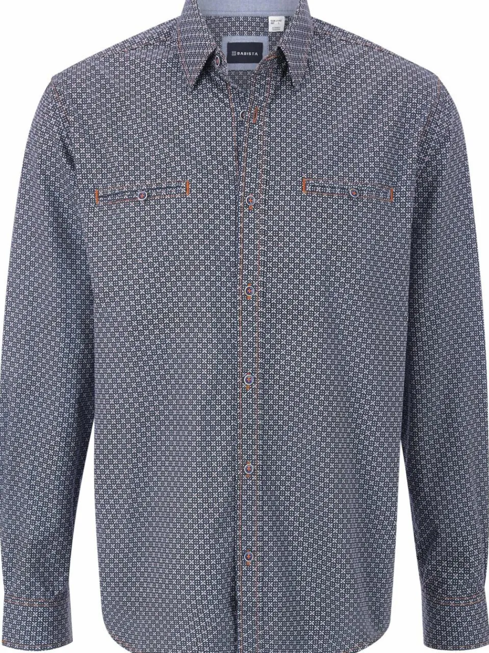 BABISTA Hemden<Herren Hemd - LIODETTO blau bedruckt