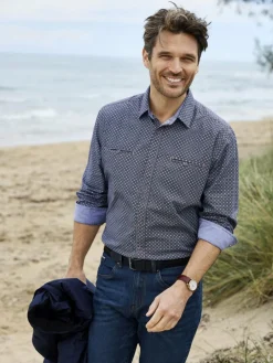 BABISTA Hemden<Herren Hemd - LIODETTO blau bedruckt