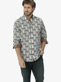 BABISTA Hemden<Herren Hemd - STILAMARINO weiß bedruckt