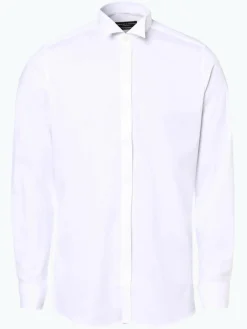 Finshley & Harding Hemden<Herren Hemd mit Umschlagmanschetten weiß uni