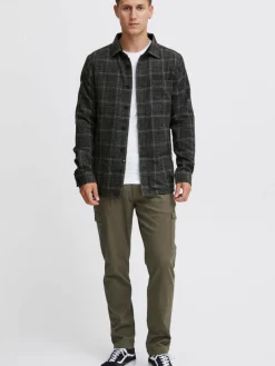 Indicode Hemden<Herren Hemdjacke - IDValmer grau kariert