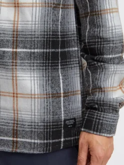 Indicode Hemden<Herren Hemdjacke - IDValmer schwarz kariert