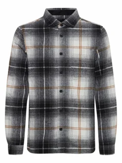 Indicode Hemden<Herren Hemdjacke - IDValmer schwarz kariert