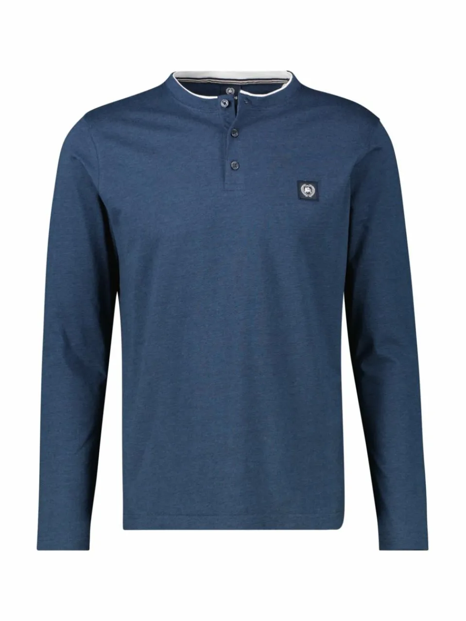 LERROS Shirts<Herren Henleyshirt marine uni