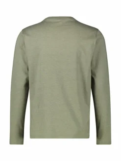 LERROS Shirts<Herren Henleyshirt oliv uni