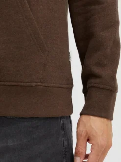 BLEND Sweatshirts & Sweatjacken<Herren Hoodie braun uni