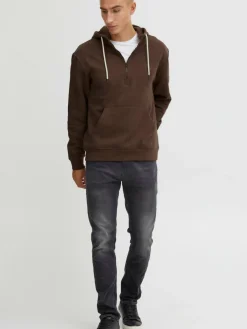 BLEND Sweatshirts & Sweatjacken<Herren Hoodie braun uni